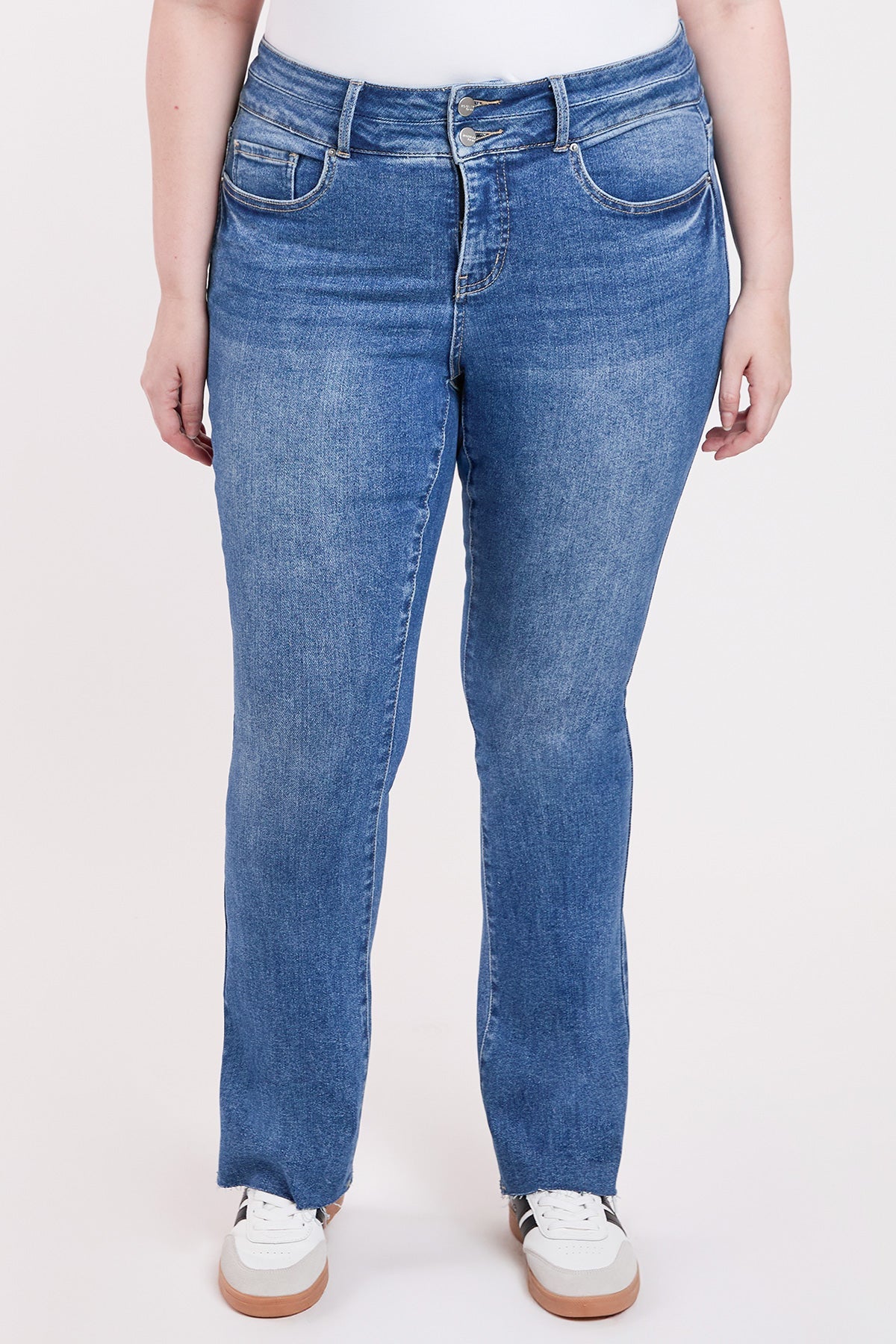 Pants Women's Plus Premium Stretch High Rise Bootcut Jeans