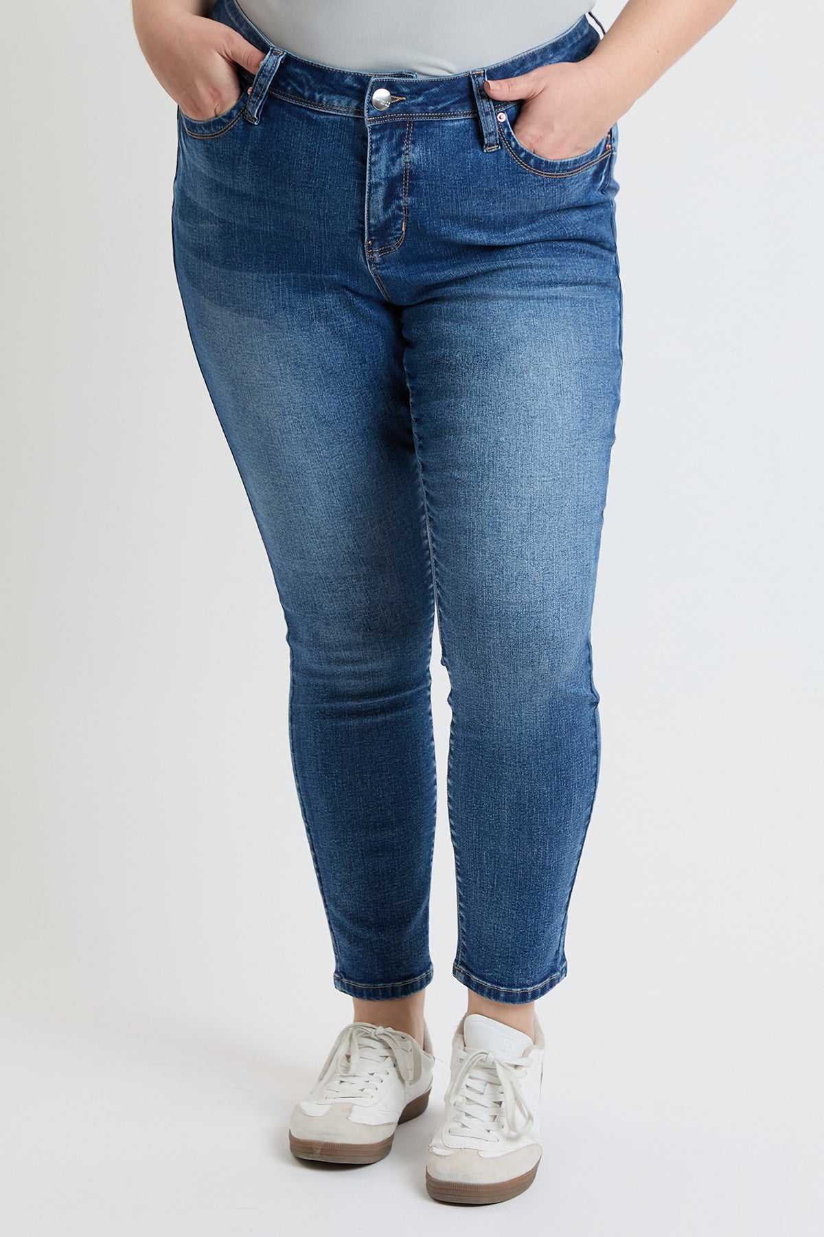 YMI JEANS Women's Plus High Rise Curve Confidence WannaBettaButt Skinny Jeans - Product Details