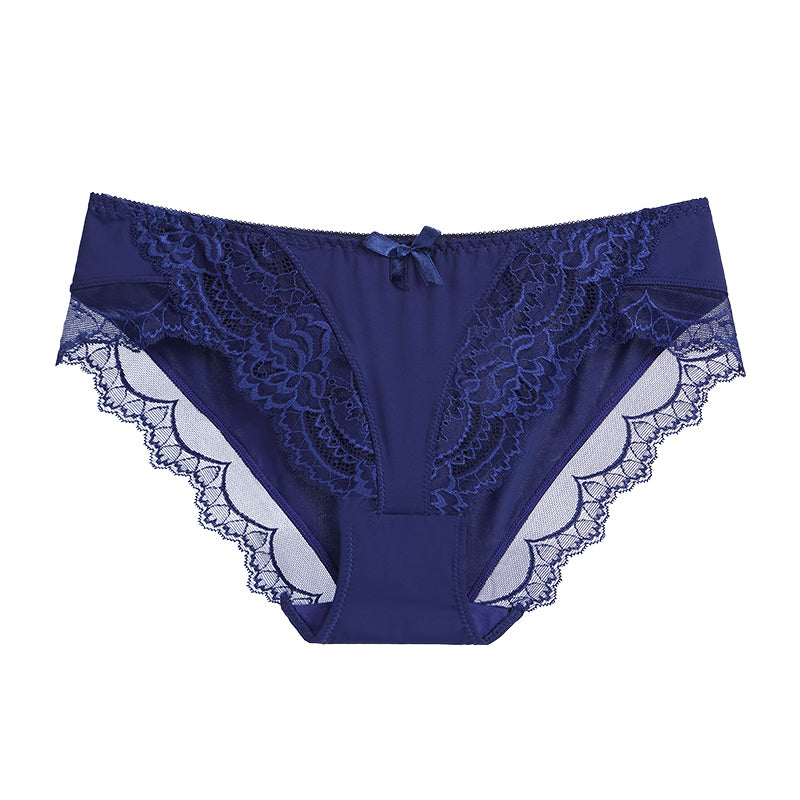 Luxe floral lace breathable briefs for women