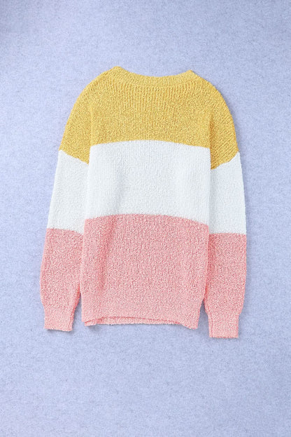 Yellow Plus Size Bubble Sleeve Sweater - Love Salve 