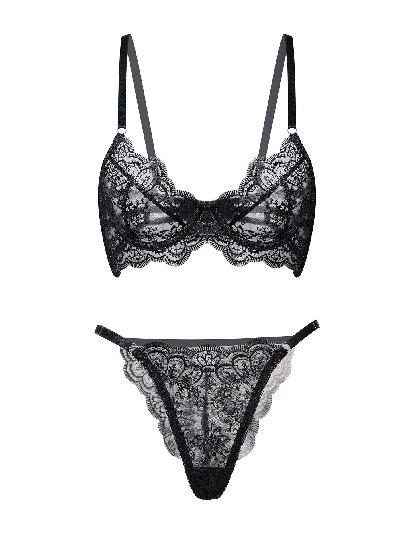 Exquisite Lace Lingerie Set for Elegant Nights