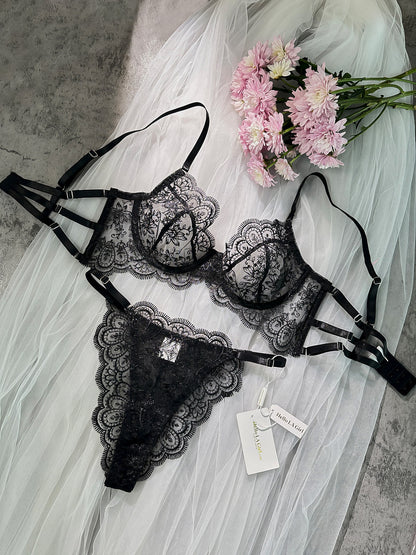 Exquisite Lace Lingerie Set for Elegant Nights