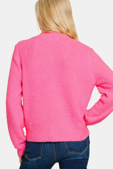 Zenana cozy button-down cardigan - Love Salve 