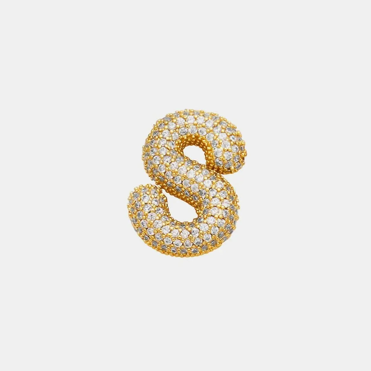 Zircon initial charm necklace - Love Salve 