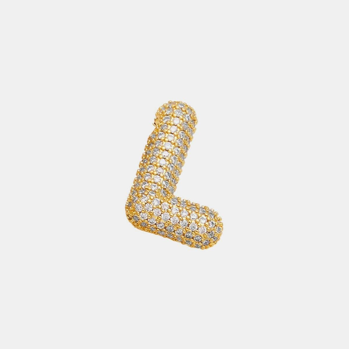 Zircon initial charm necklace 
