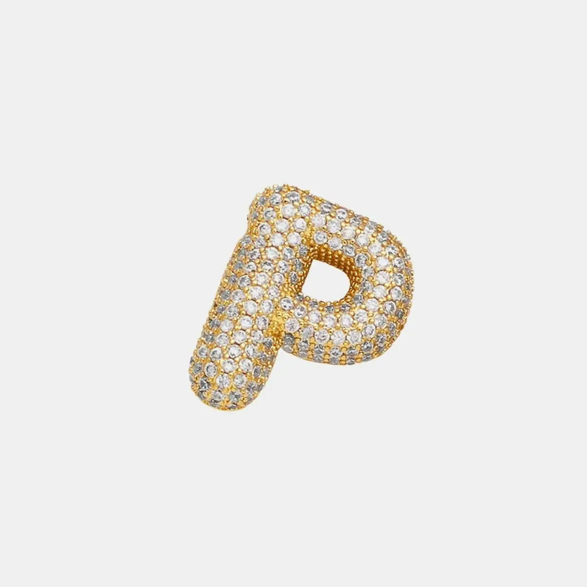 Zircon initial charm necklace - Love Salve 