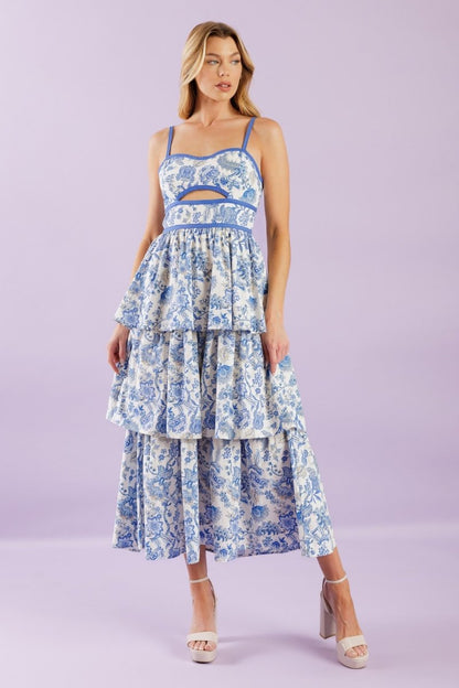 A GREAT ESCAPE WOVEN MIDI DRESS - Love Salve