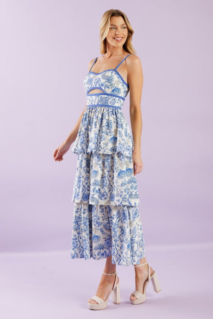 A GREAT ESCAPE WOVEN MIDI DRESS - Love Salve