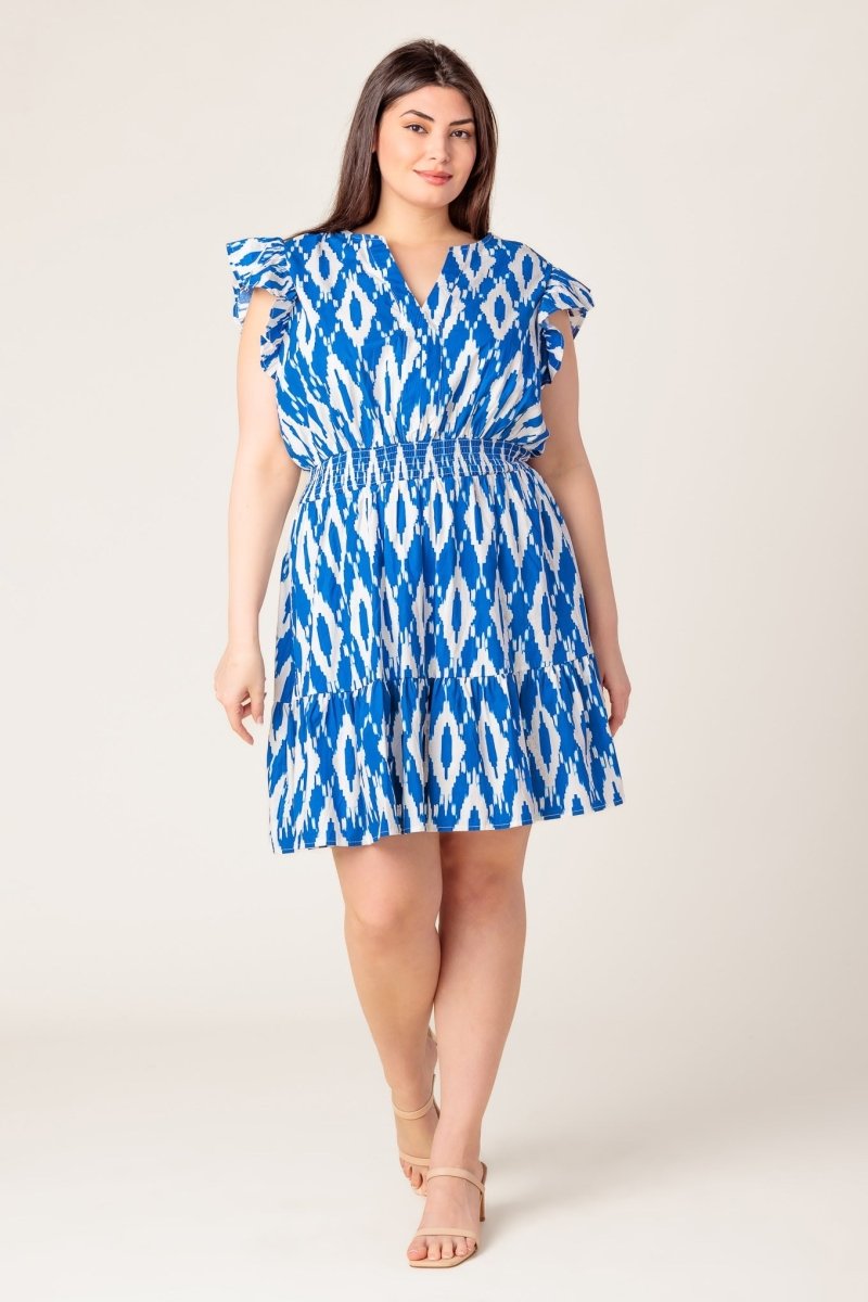 A PERFECT MATCH WOVEN MINI DRESS - Love Salve