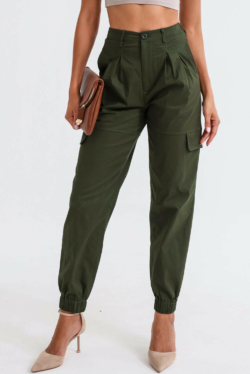 High Waist Cargo Pants.