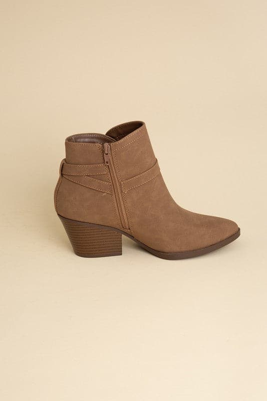 Nadine Ankle Buckle Boots.