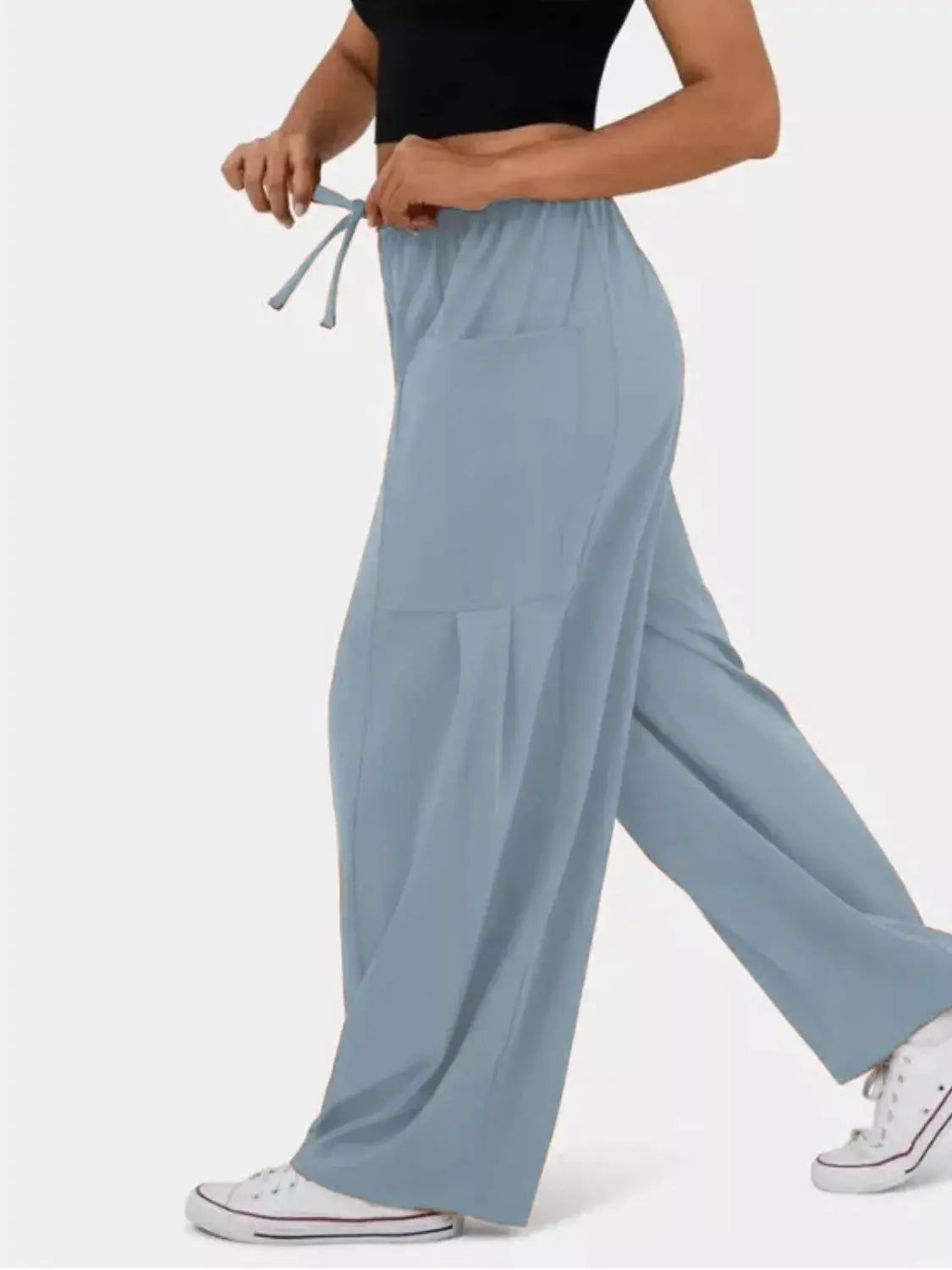 Relaxed Fit Drawstring Pants Simply Love