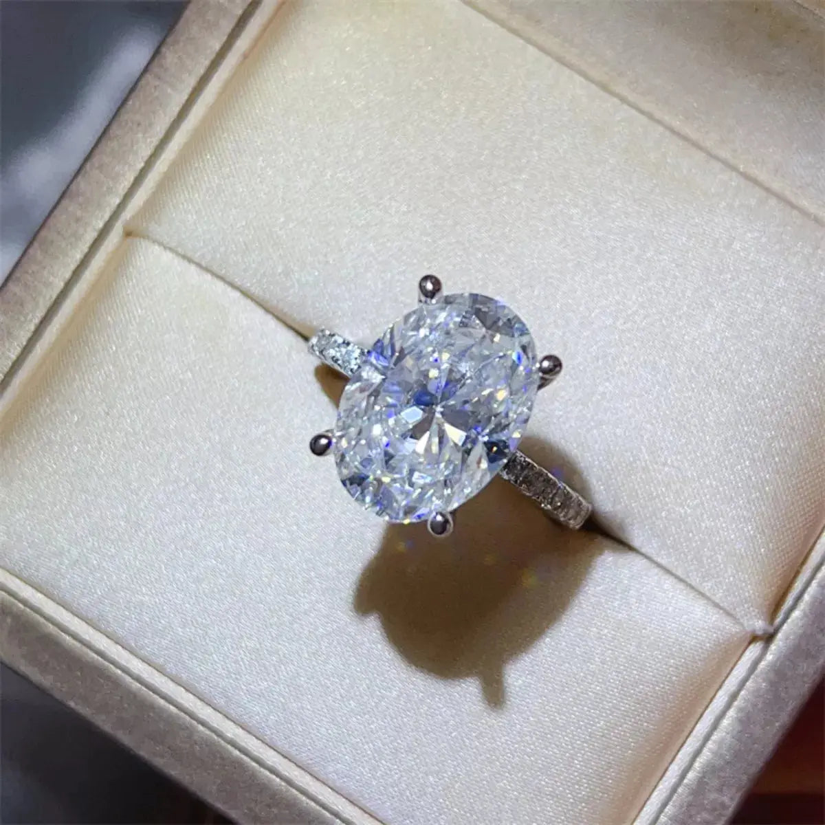 8 Carat Moissanite 925 Sterling Silver Ring Simply Love