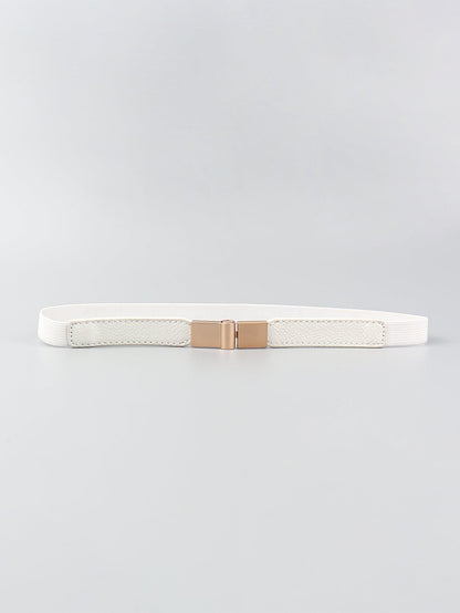 PU Elastic Skinny Belt.