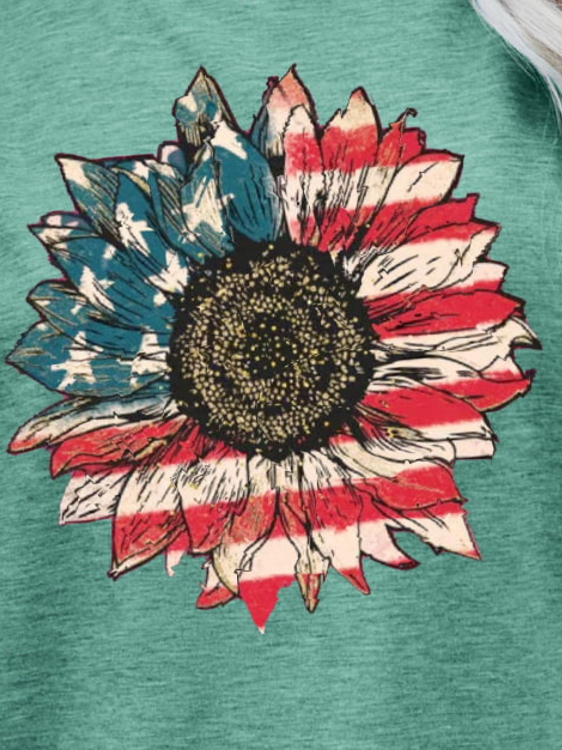 Simply Love: Patriotic Flower Graphic Tee
