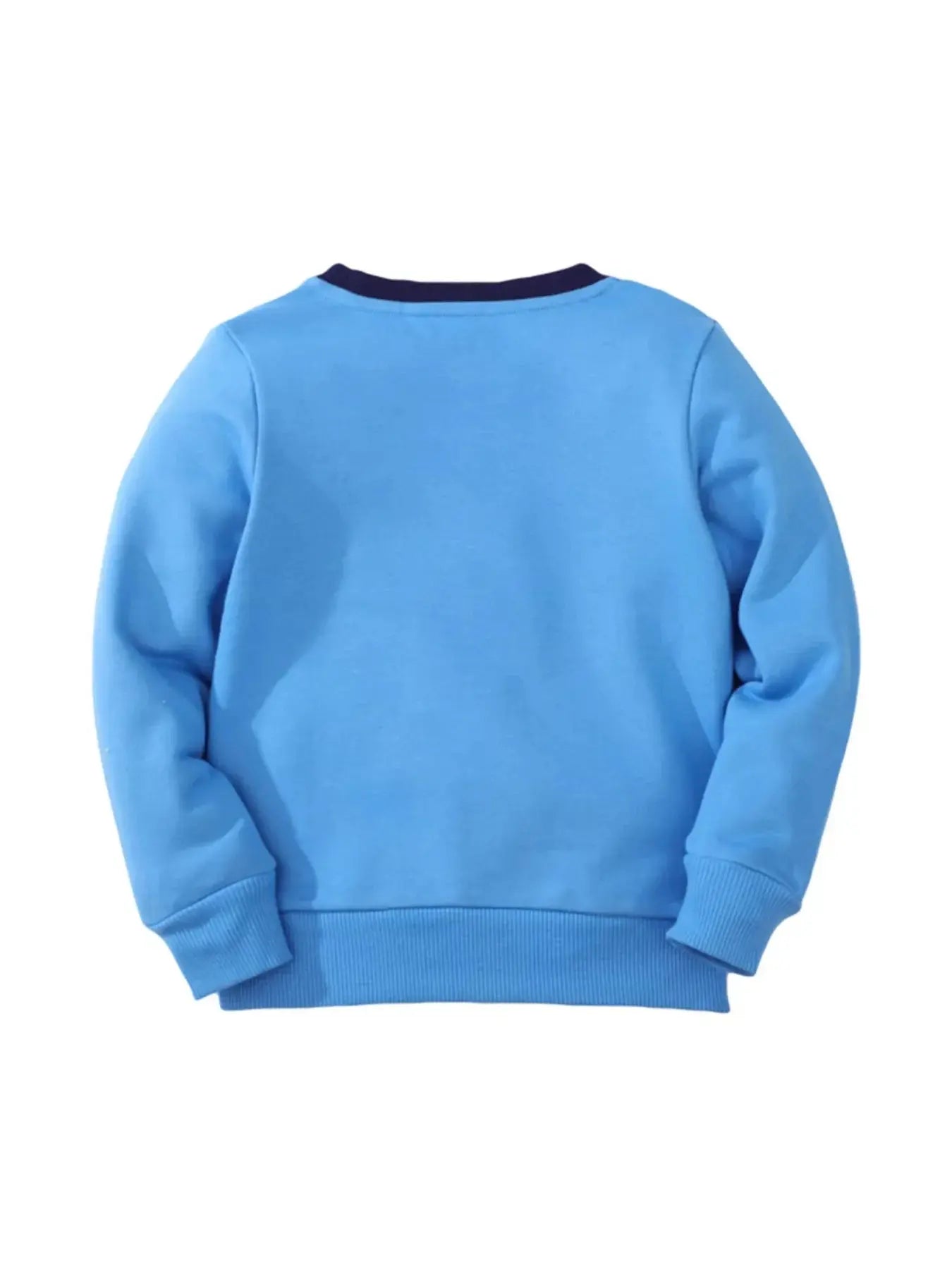Kids Shark Print Crew Neck Sweatshirt 100 Percent Cotton Unisex Simply Love