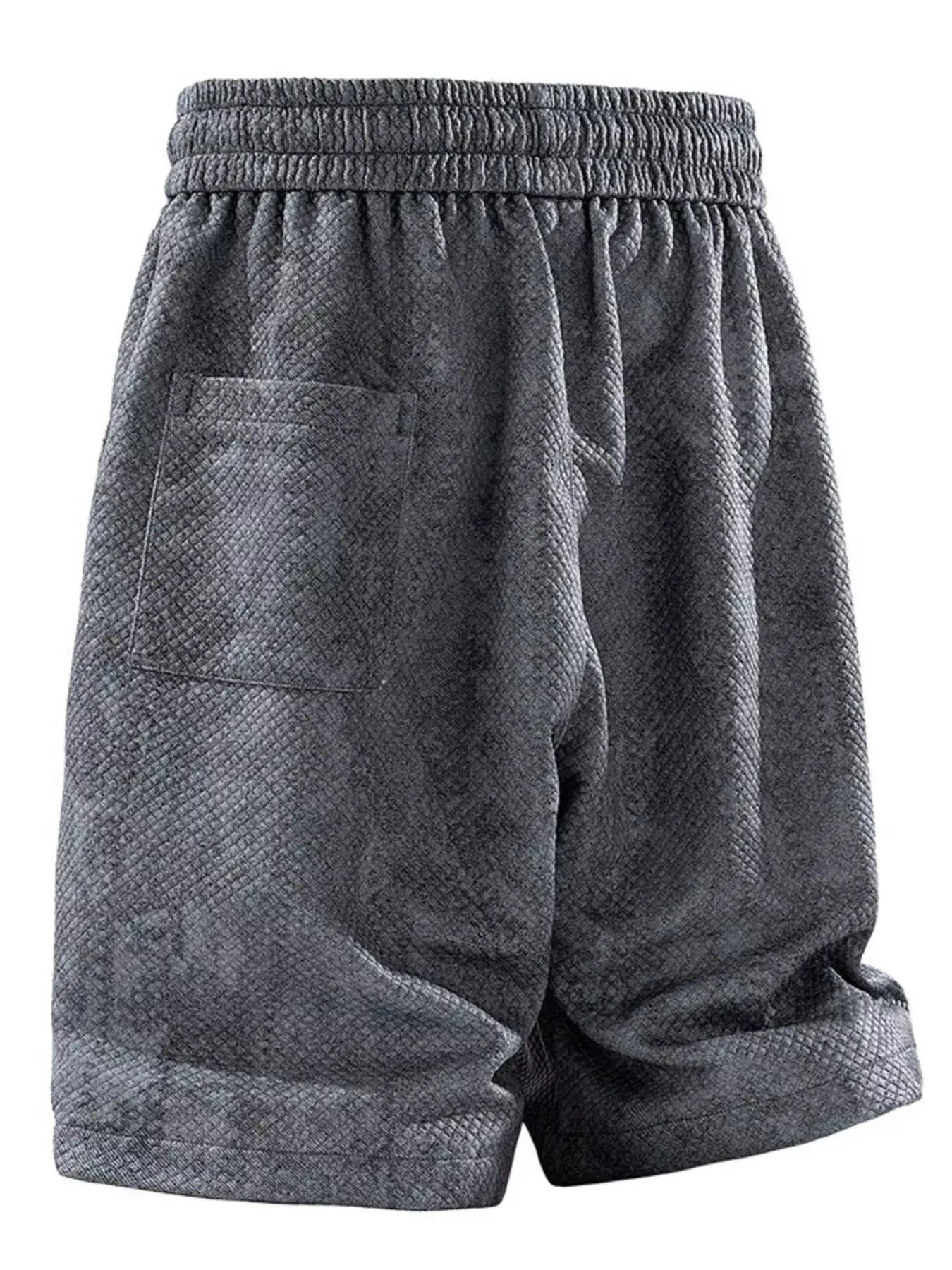 Men's Plus Size Snake Print Drawstring Shorts Simply Love