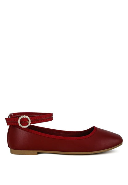 Danseur chic ankle strap flats