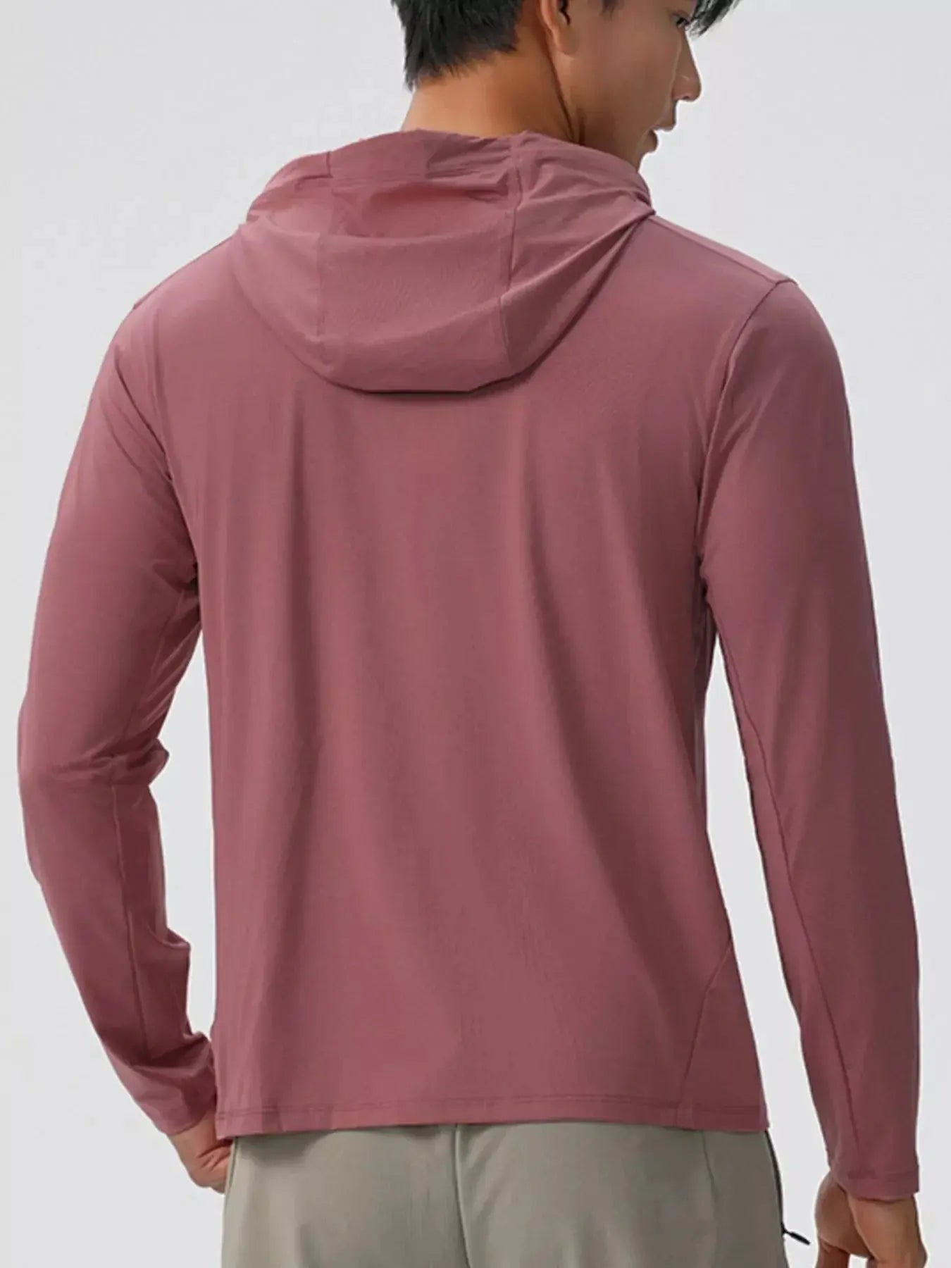 Men's Solid Color Long Sleeve Hoodie Simply Love
