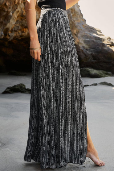 Slit Wide Leg Pants.