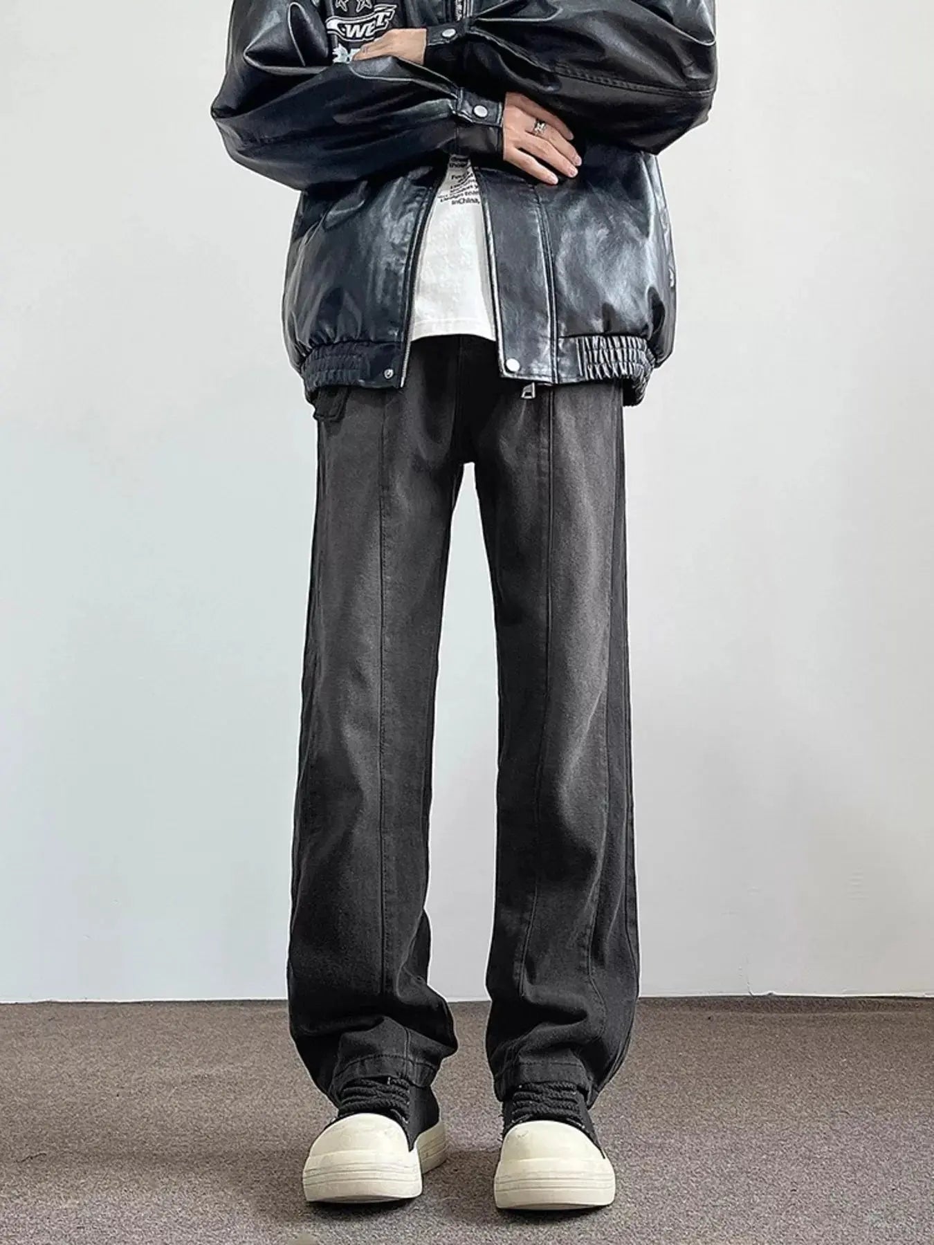 Men's Full Size Vintage Wash Wide Leg Jeans Plus Size Simply Love
