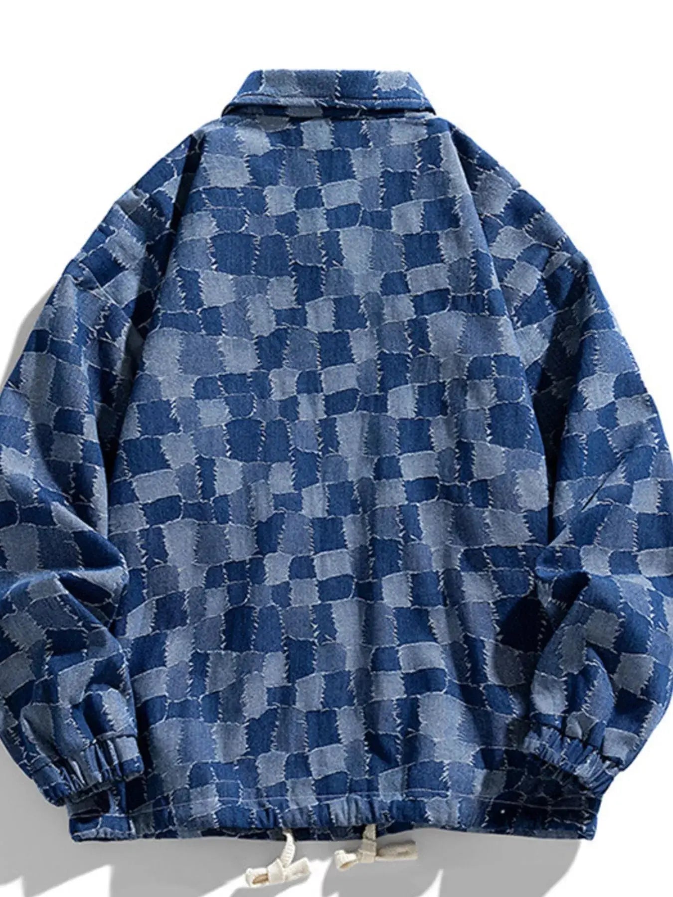 Men's Full Size Snap Down Denim Jacket Plus Size Simply Love