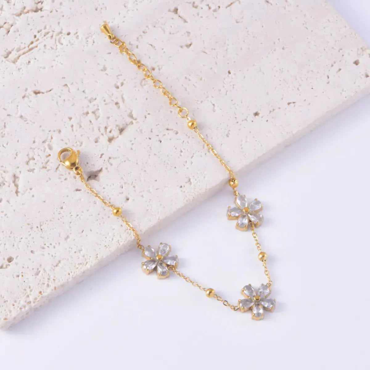 18K Gold-Plated Flower Jewelry Set Simply Love