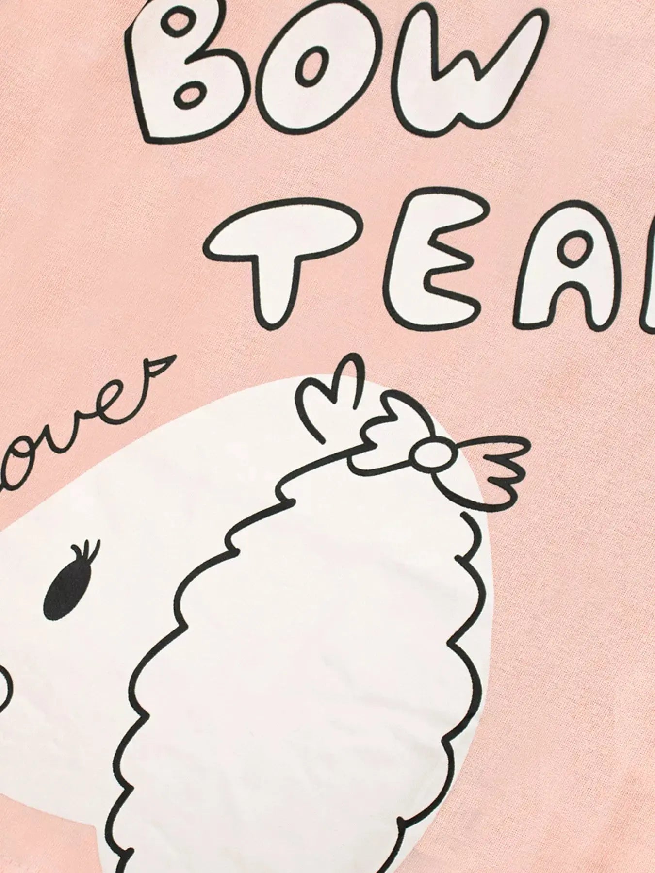 Kids Pink Long Sleeve T Shirt With Cute Dog Graphic Simply Love