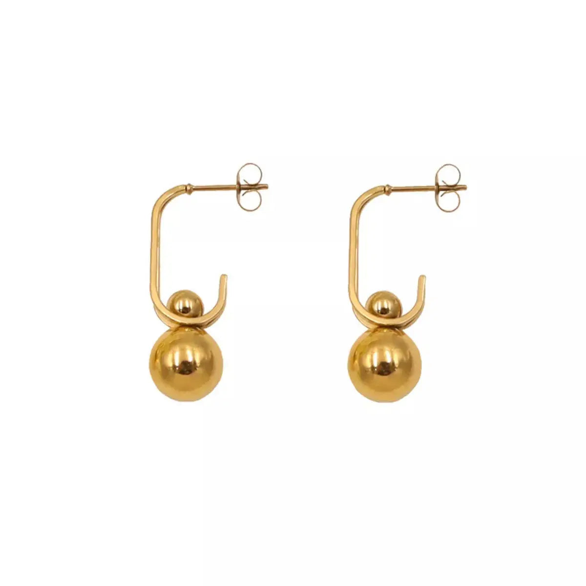 18K Gold-Plated Ball Drop Earrings Simply Love