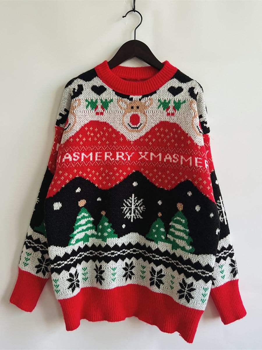 Christmas Element Long Sleeve Sweater.