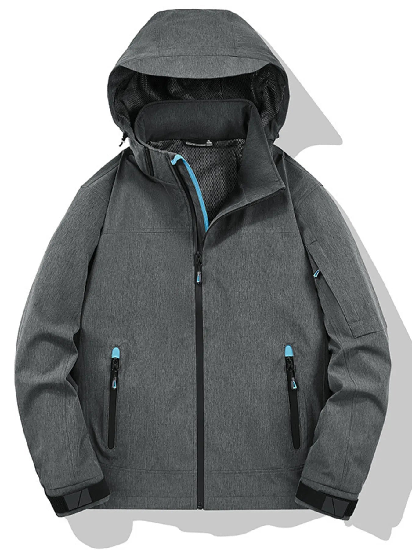 Men's Plus Size Outdoor Zip Up Hooded Jacket Simply Love