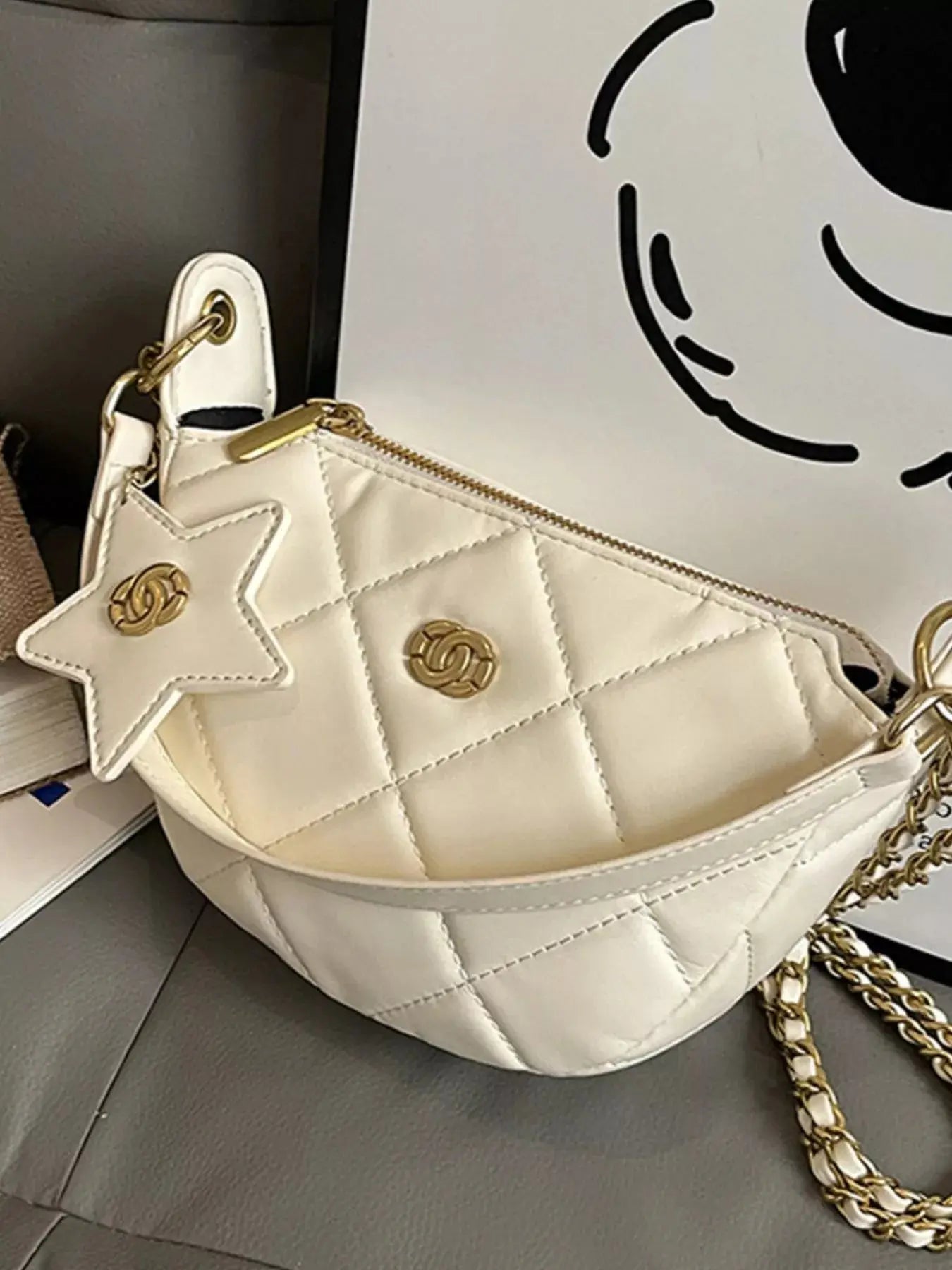 Quilted Chain Crossbody Bag Simply Love