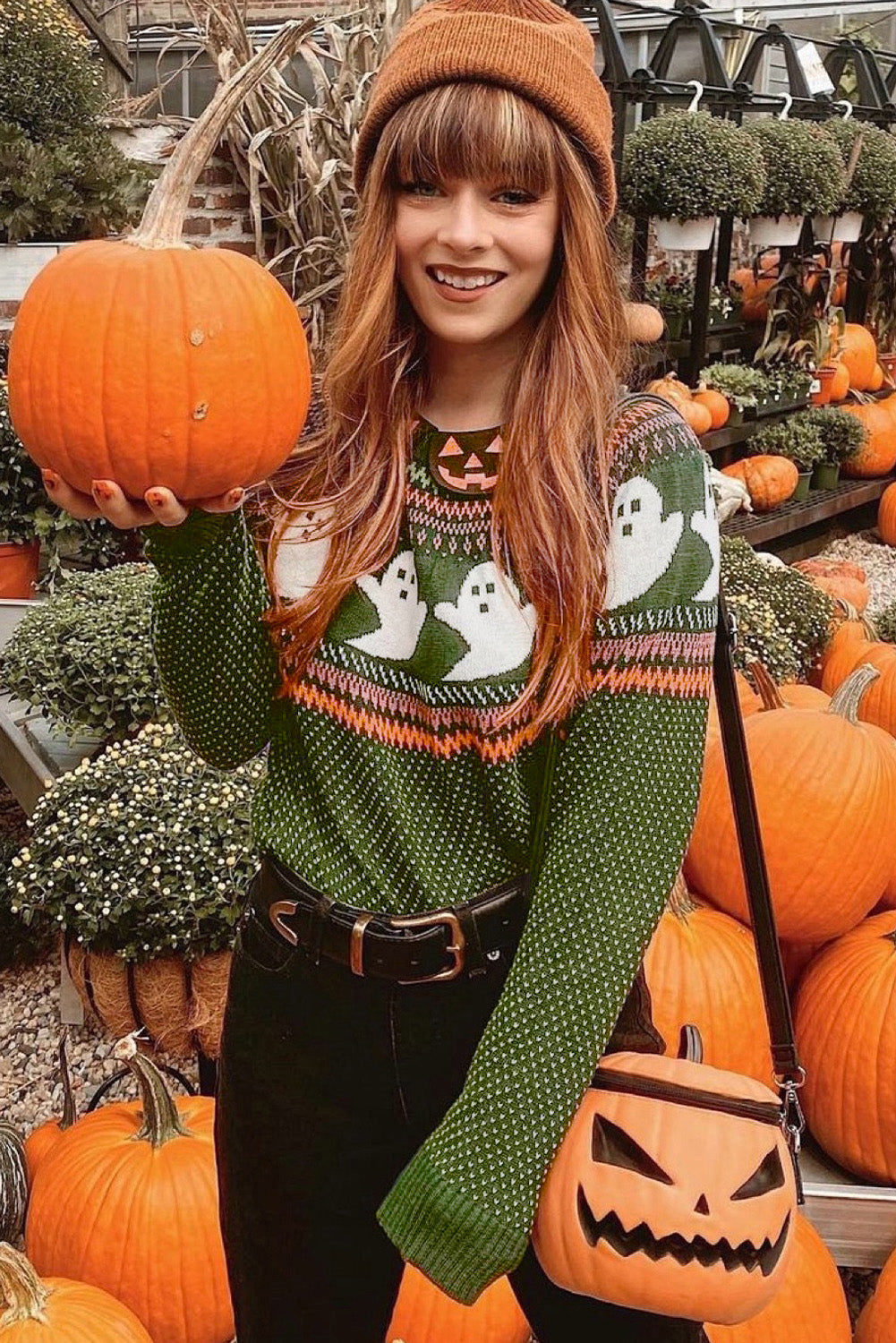 Jungle Green Ghost Sweater