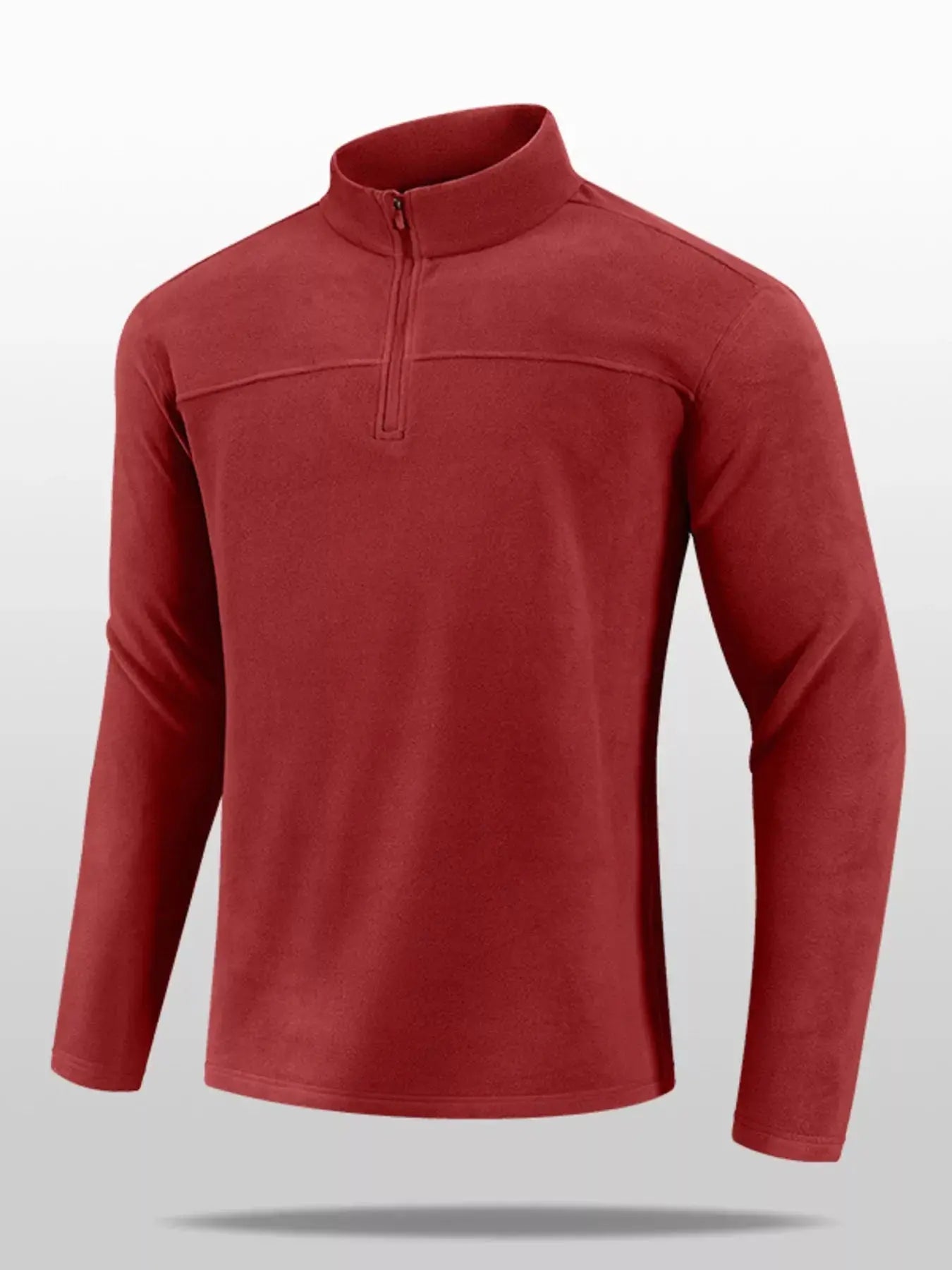 Men's Plus Size Quarter Zip Long Sleeve Sweatshirt Simply Love