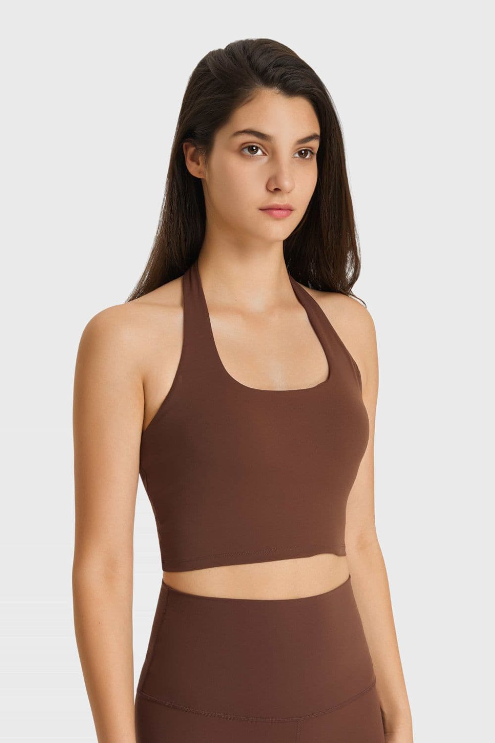 Breathable Halter Neck Sports Bra.