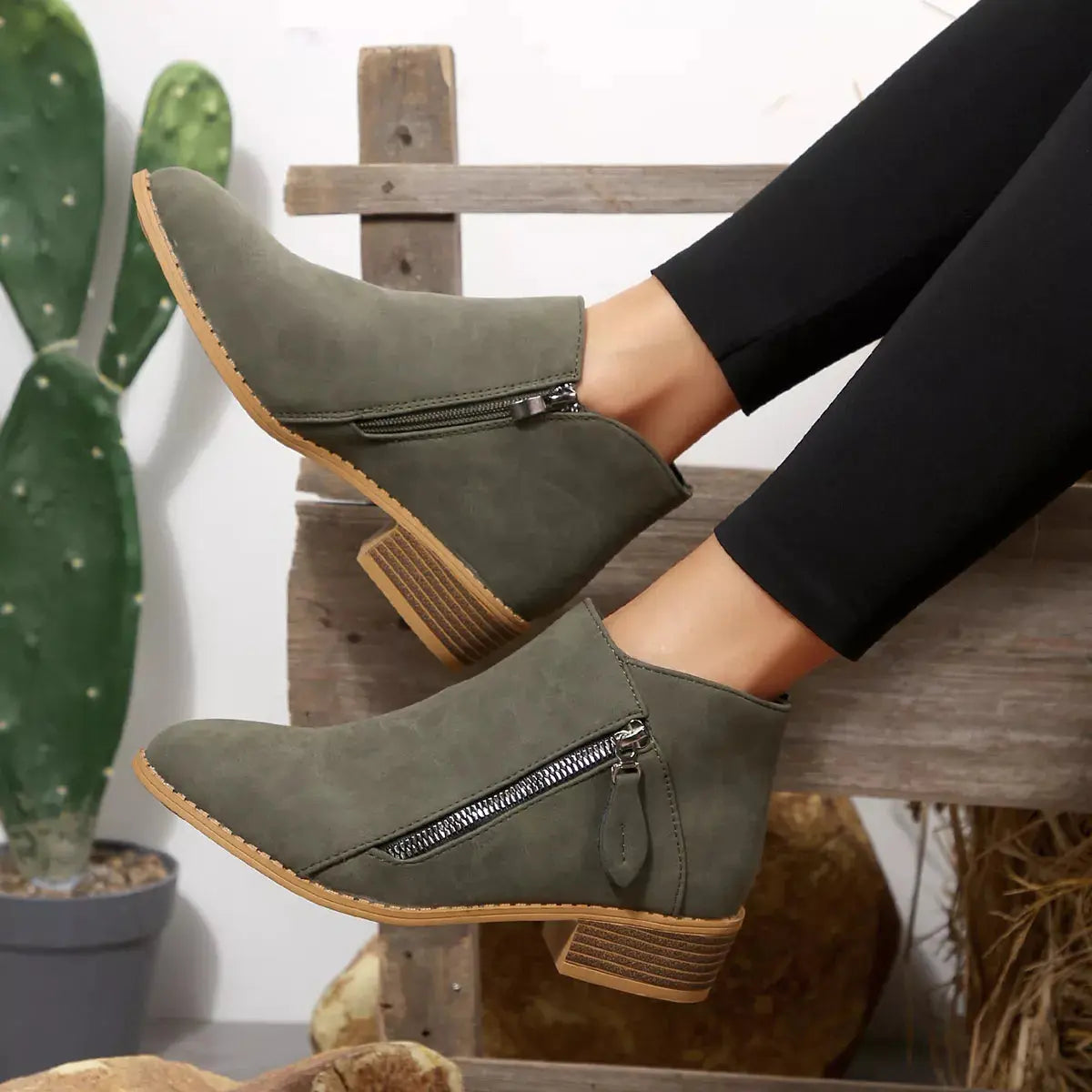 Block Heels Ankle Boots Simply Love