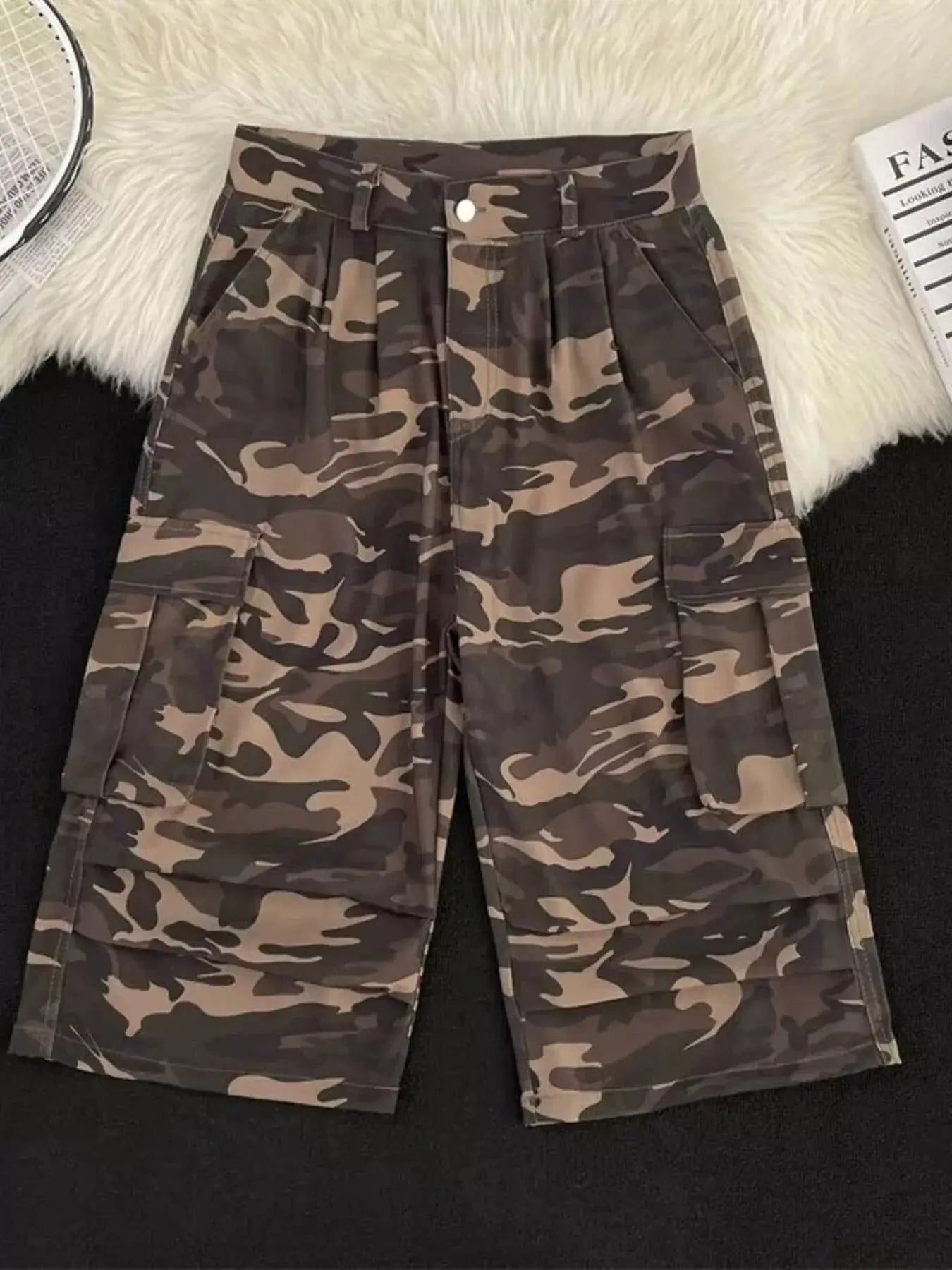 Men's Camouflage Cargo Shorts with Multiple Pockets Simply Love