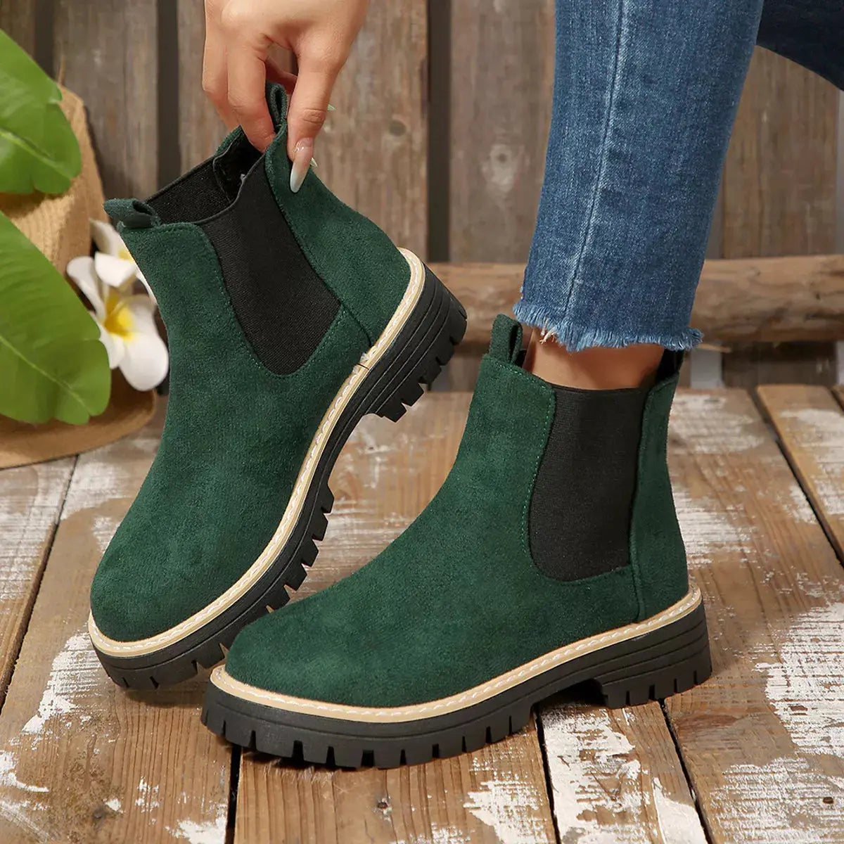 Round Toe Ankle Boots Simply Love