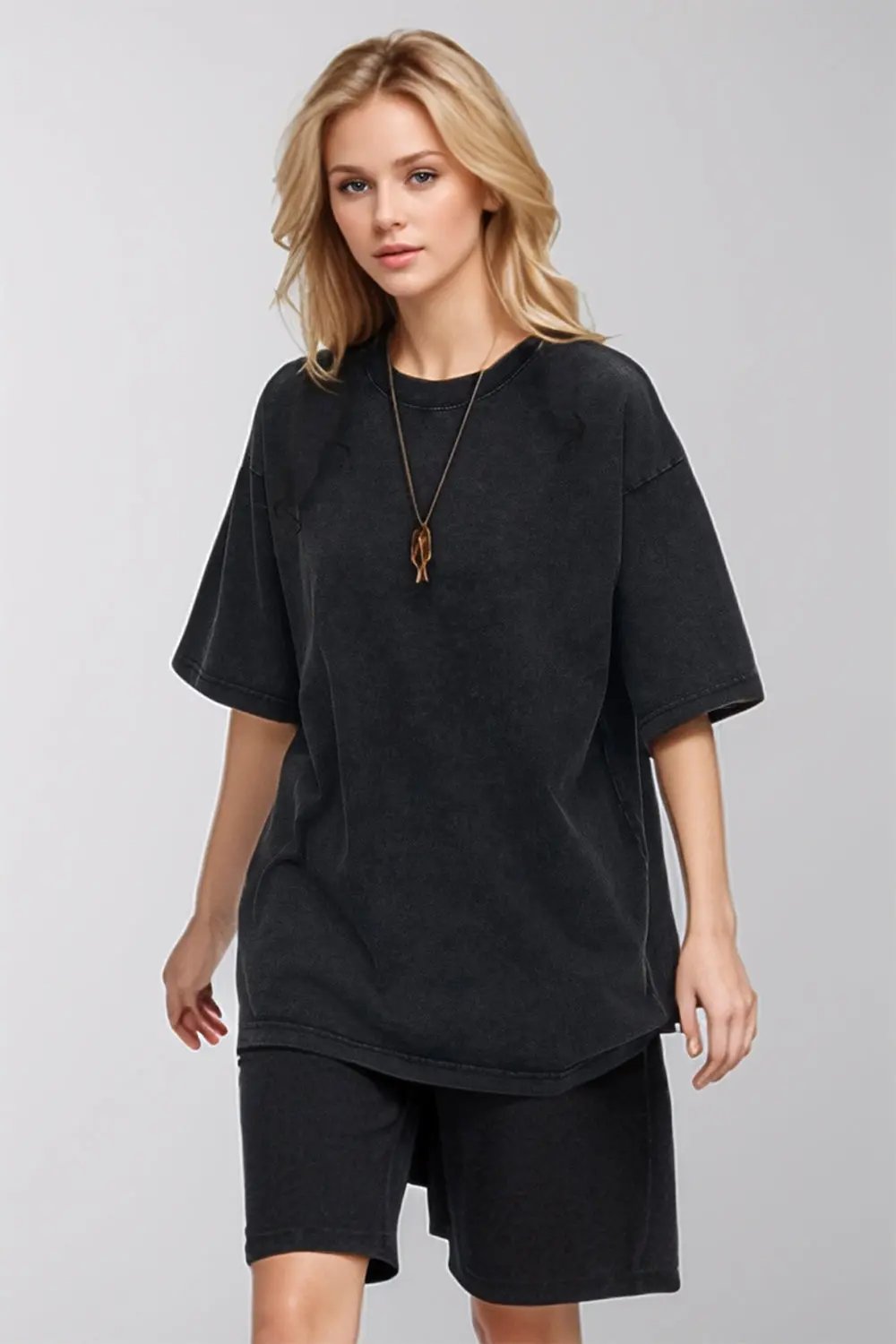Basic Bae Round Neck Half Sleeve T-Shirt - Love Salve
