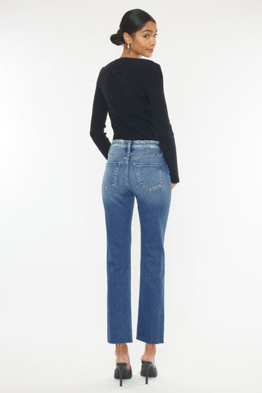 Kancan frayed hem slim jeans