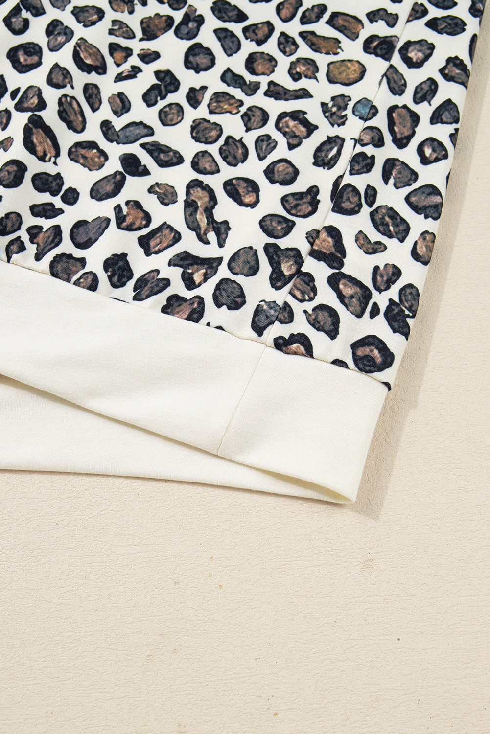 Khaki Plus Size Leopard Loose Pullover Casual Shorts 2pcs Outfit Dear-Lover Dropshipping