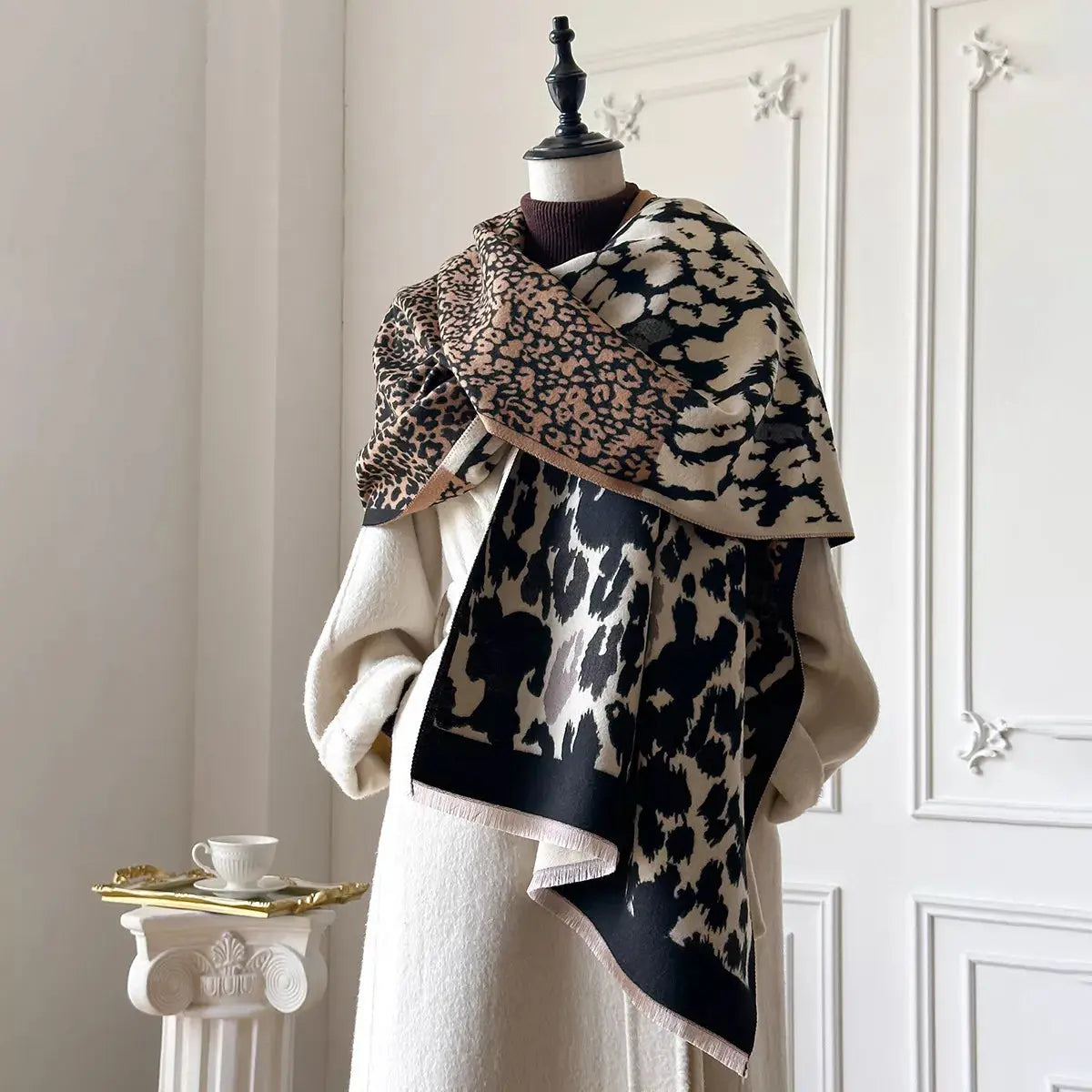Leopard Print Winter Scarf Simply Love