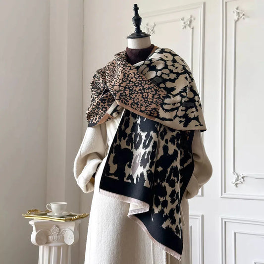 Leopard Print Winter Scarf Simply Love