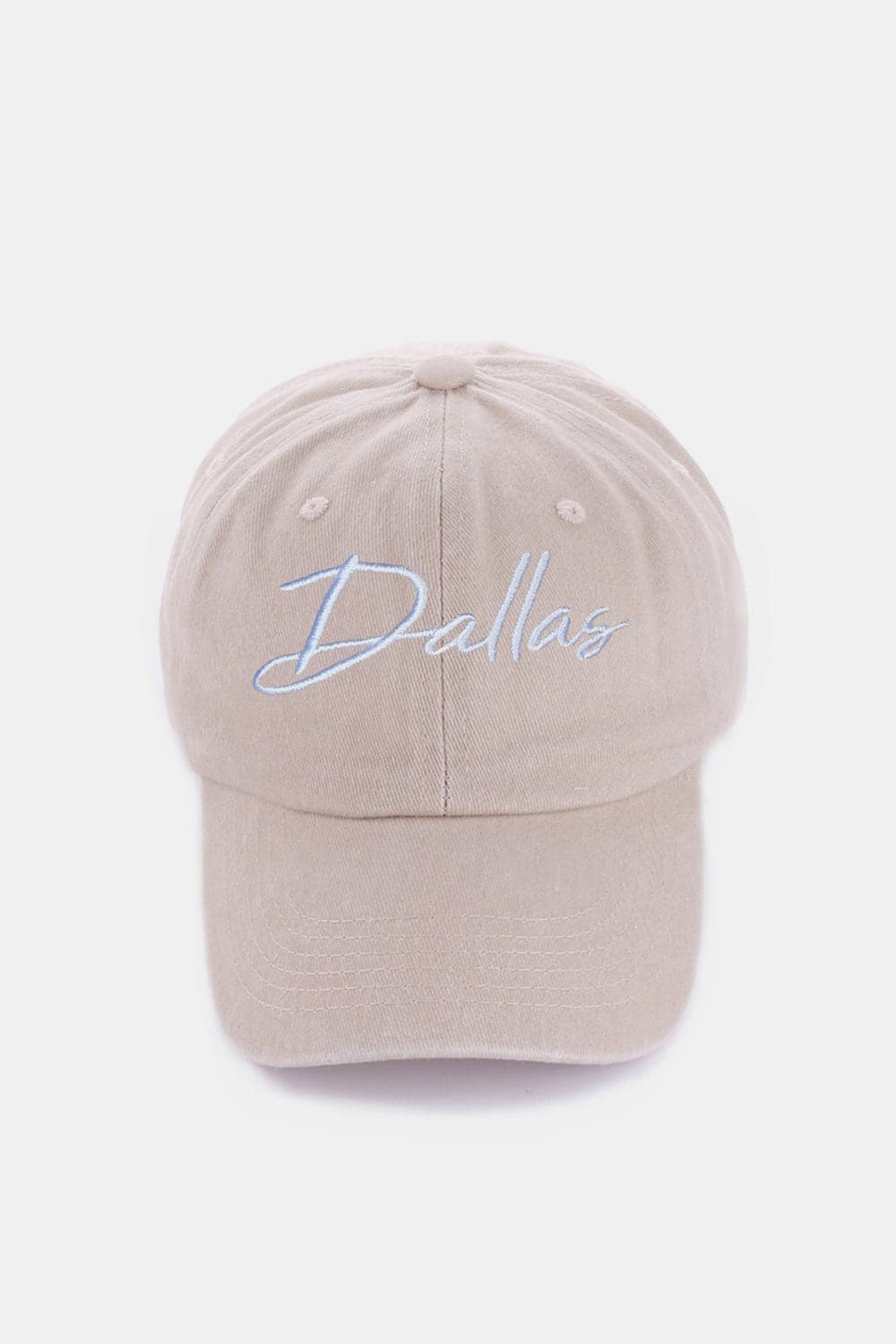 Zenana Washed DALLAS Embroidered Baseball Cap.