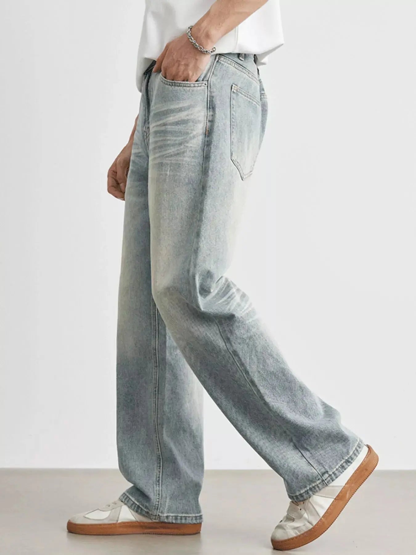 Men's Wash Loose Fit Jeans Simply Love