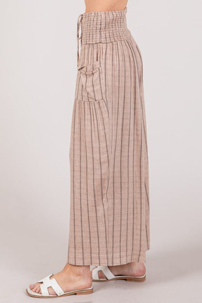 SAGE + FIG Cotton Gauze Wash Stripe Pants.