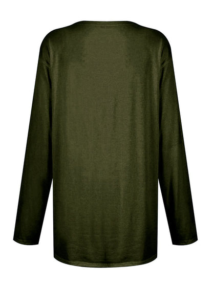 Cozy pocketed long sleeve tee