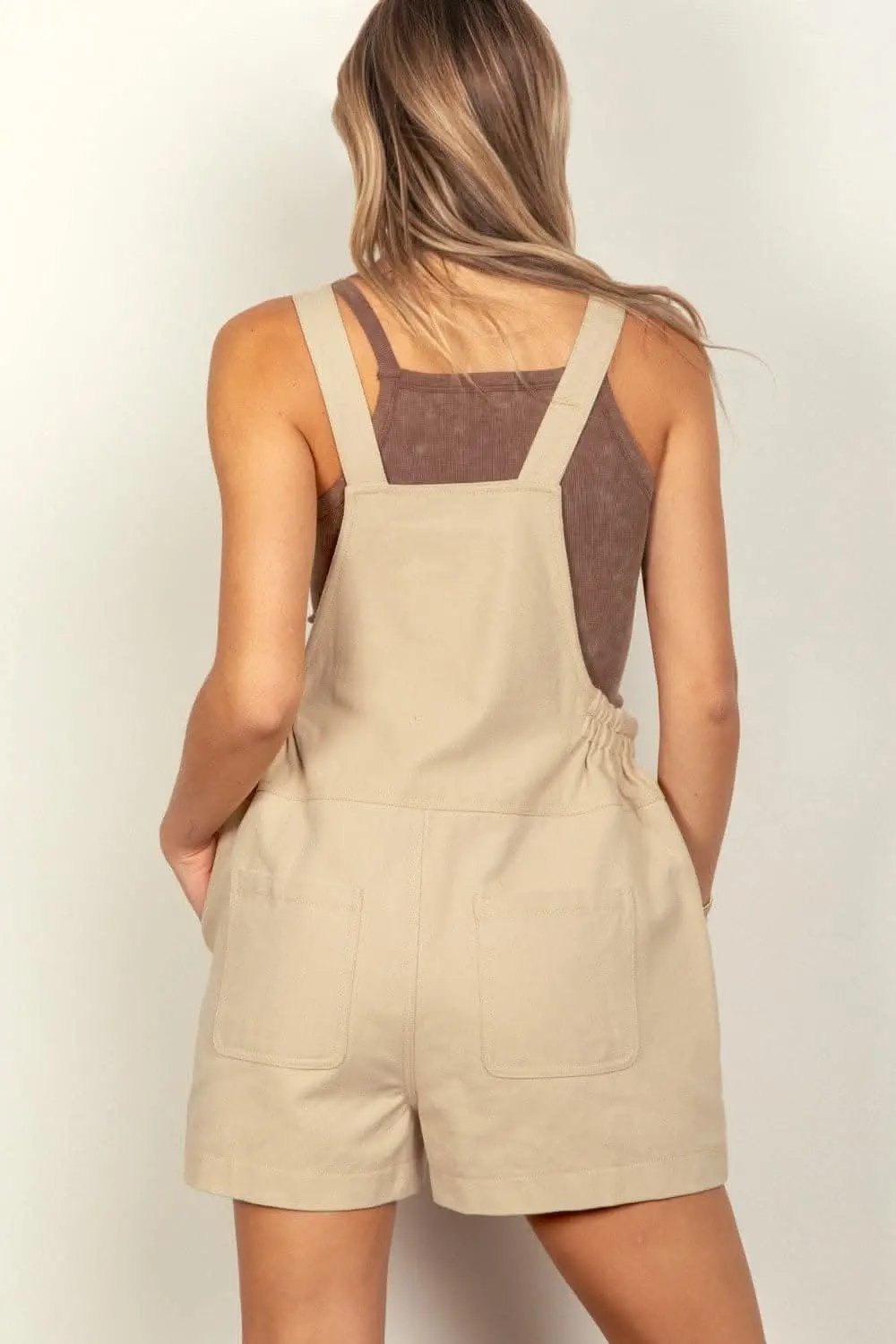 VERY J Adjustable Suspender Overalls with Pockets - Love Salve 
