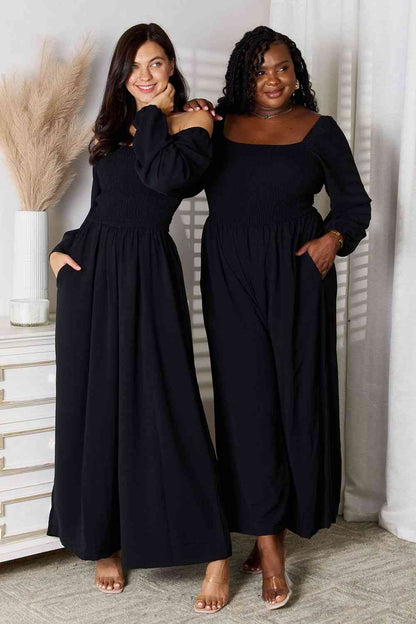 Double Take: Square Neck Jumpsuit w/Pockets