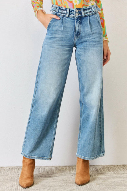 Kancan High Waist Wide Leg Jeans.